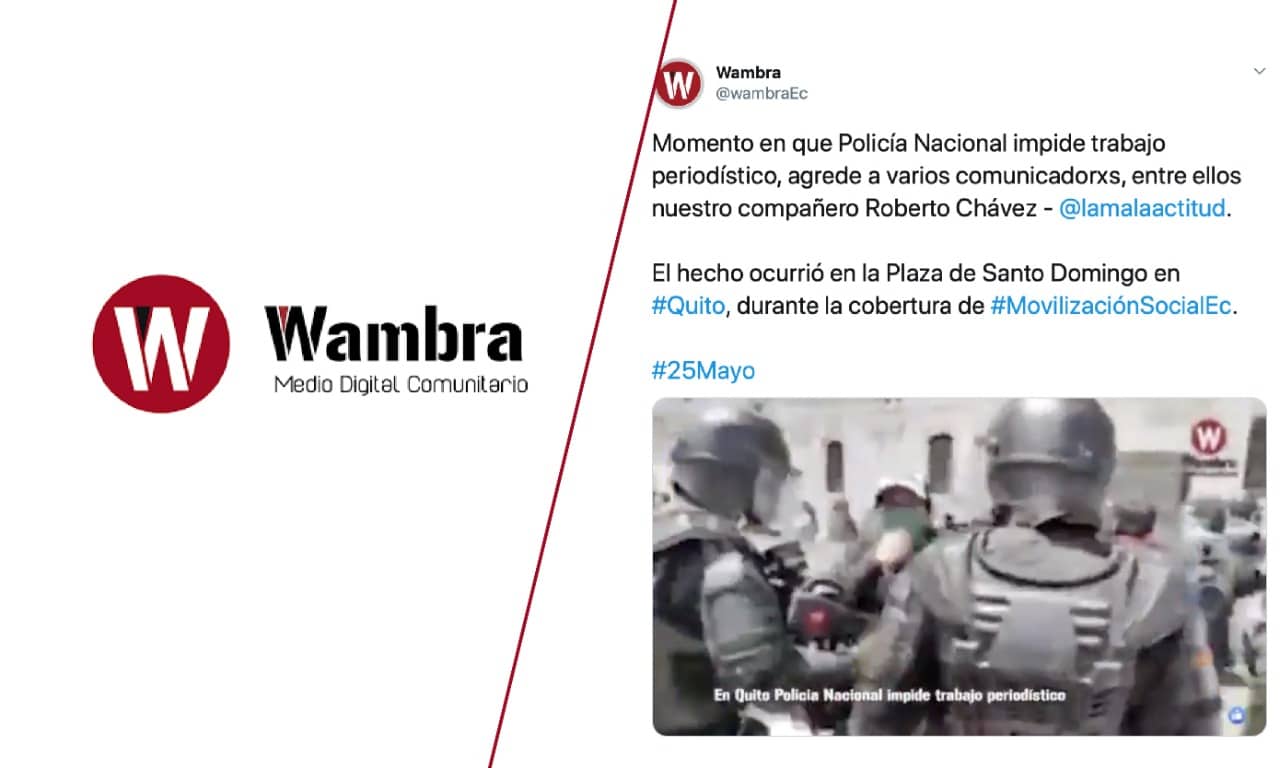 Productor audiovisual fue apuntado y cercado por miembros de la Policía durante manifestación