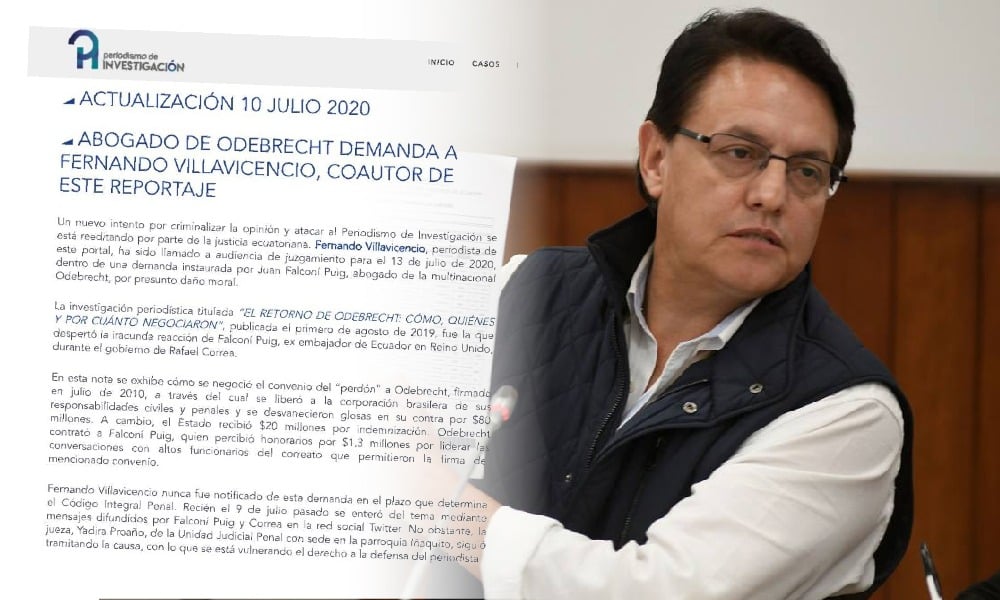 Periodista de investigación fue demandado por reportaje publicado en 2019 pero no fue notificado