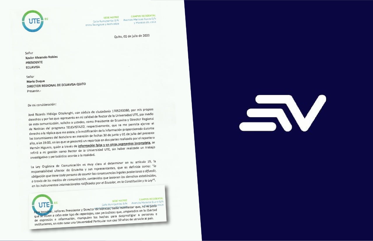 Rector de la UTE exige rectificación en términos intimidatorios