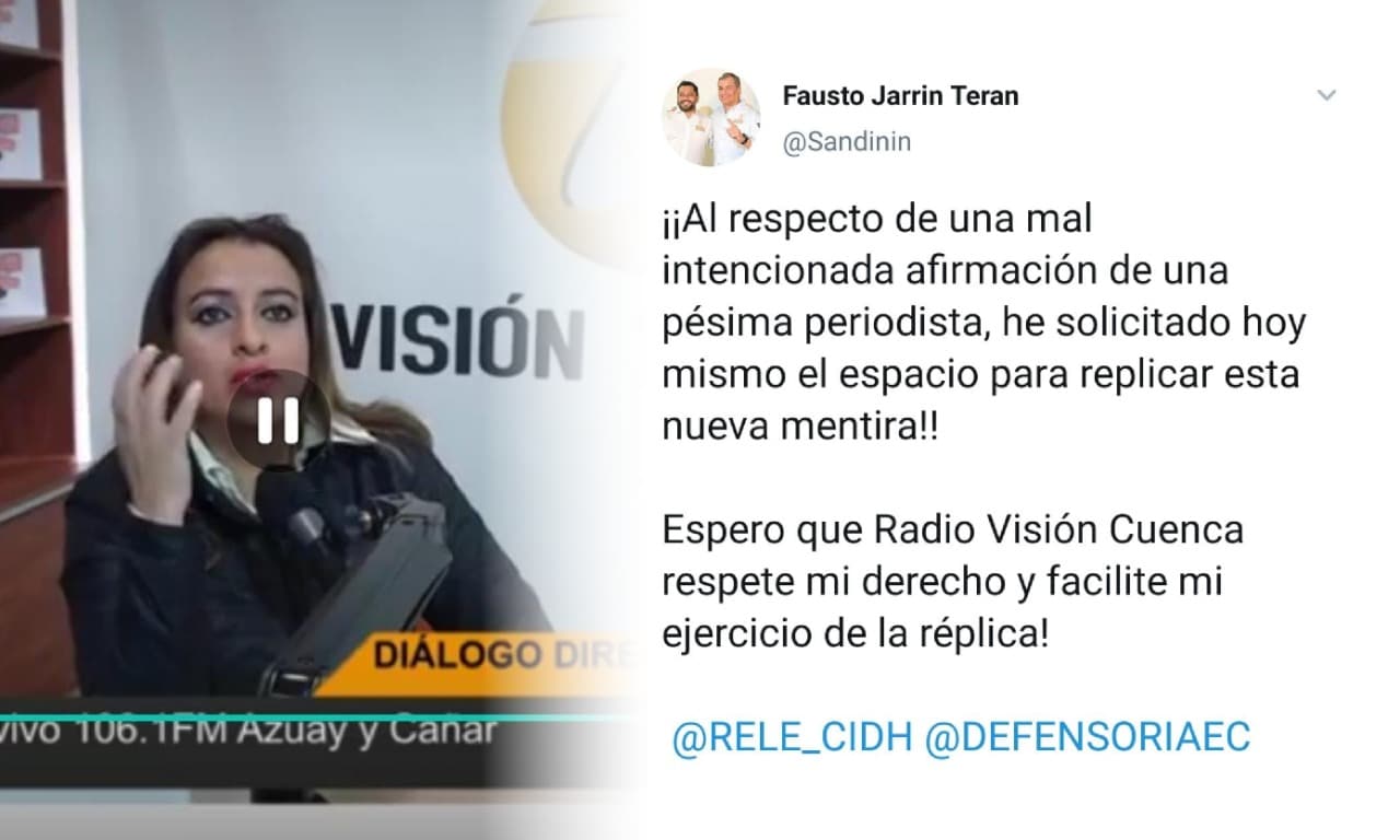 Luego de entrevista con Rafael Correa sus seguidores acosan con agresiones verbales a periodista