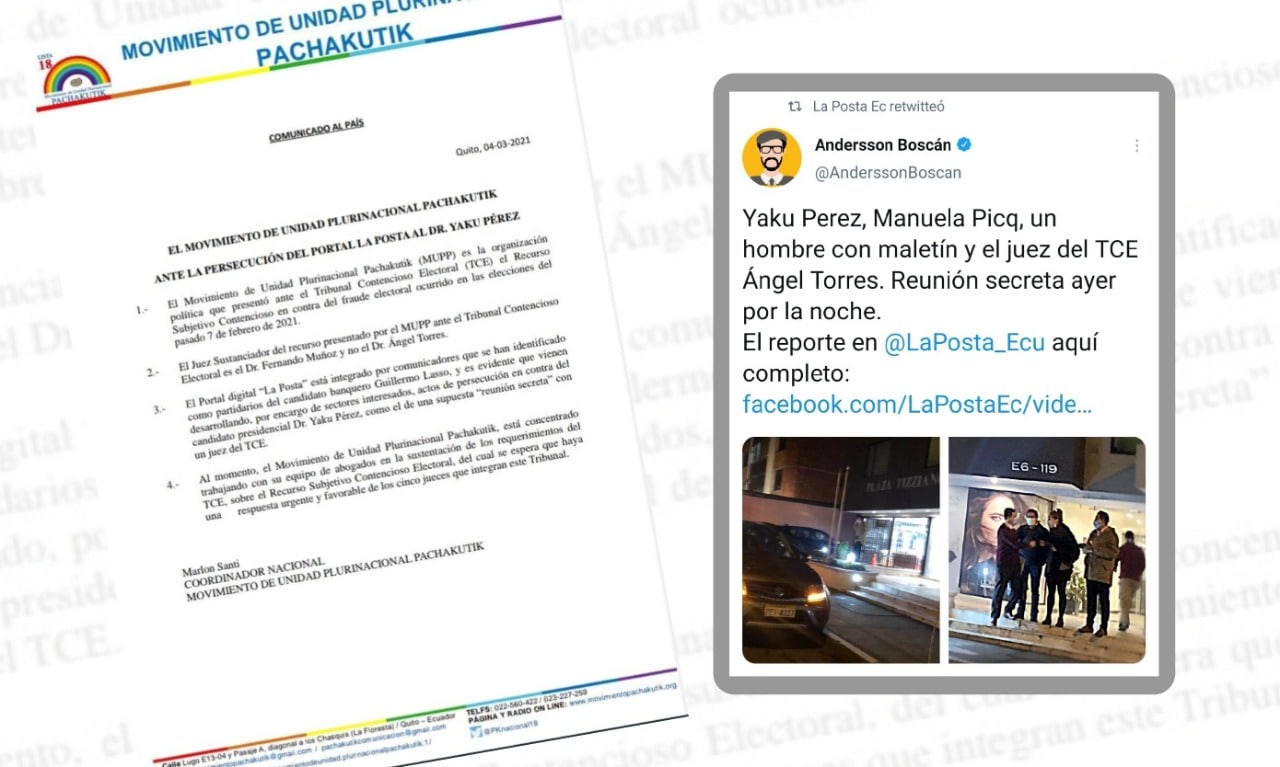 Movimiento Político ecuatoriano emitió un comunicado que deslegitima el trabajo de medio digital
