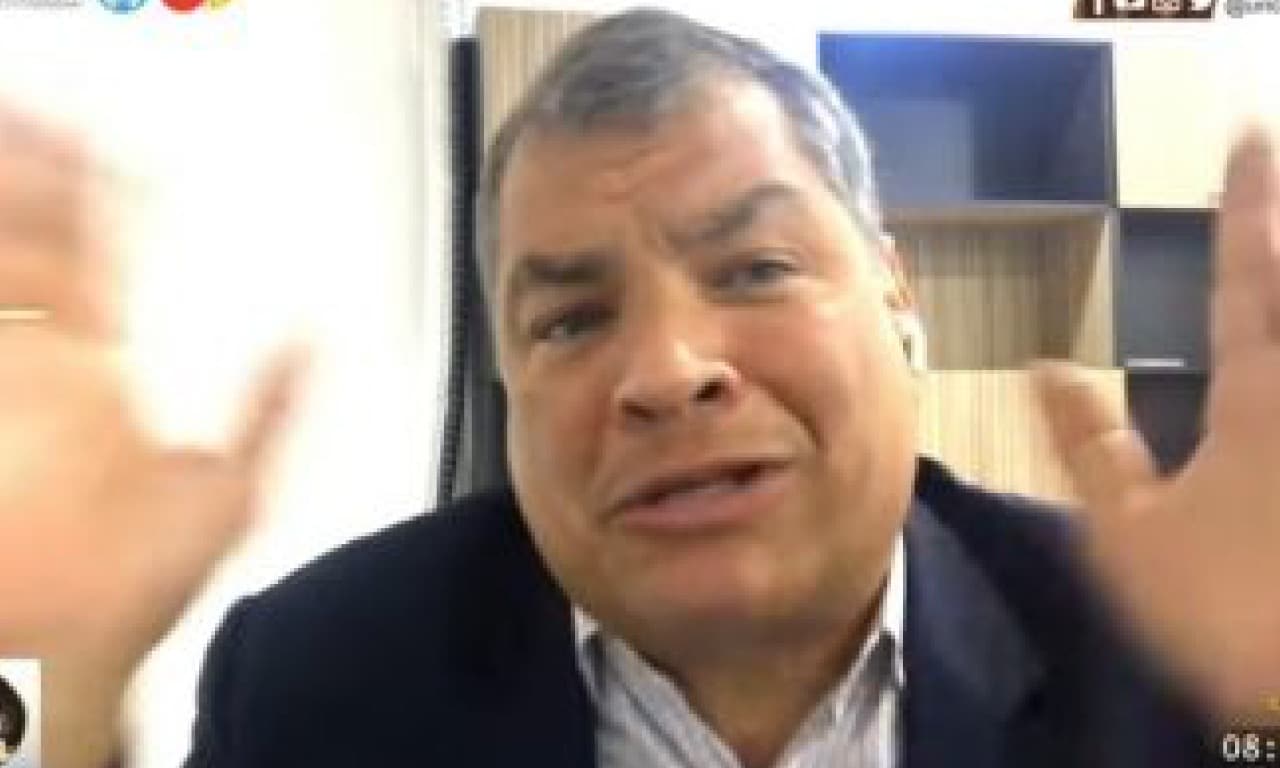 Expresidente Correa vuelve a lanzar acusaciones y descalificaciones contra la prensa 
