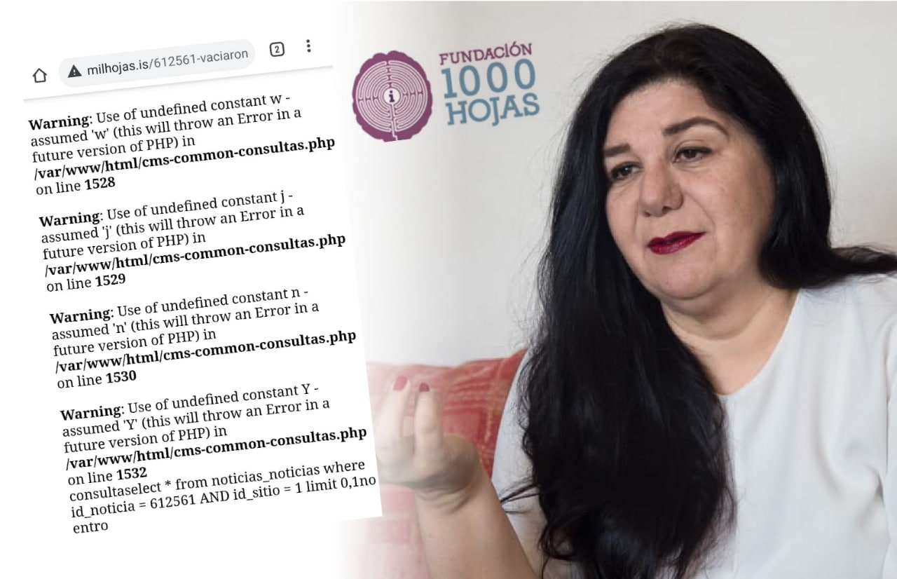 Portal de Fundación Mil Hojas está fuera de línea por ataque informático