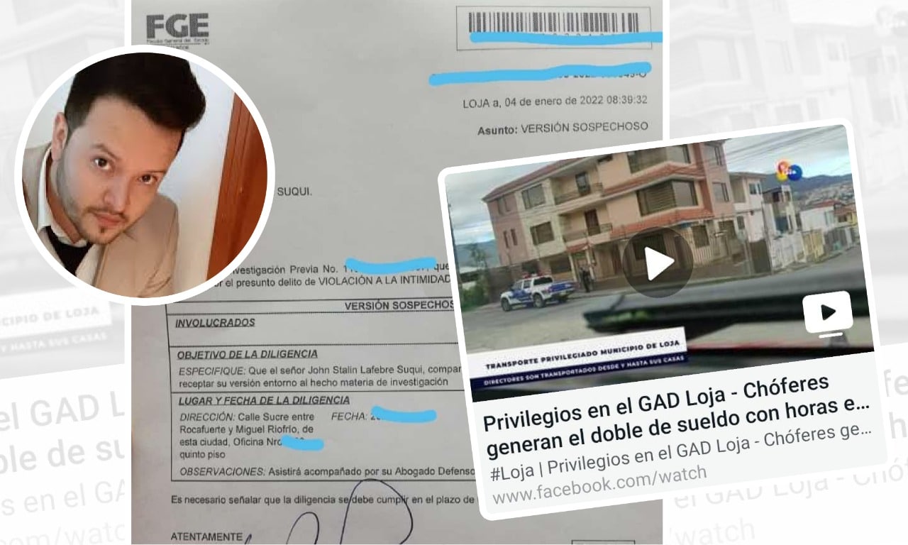 Director de medio digital fue denunciado tras publicar un reportaje sobre privilegios de servidores municipales