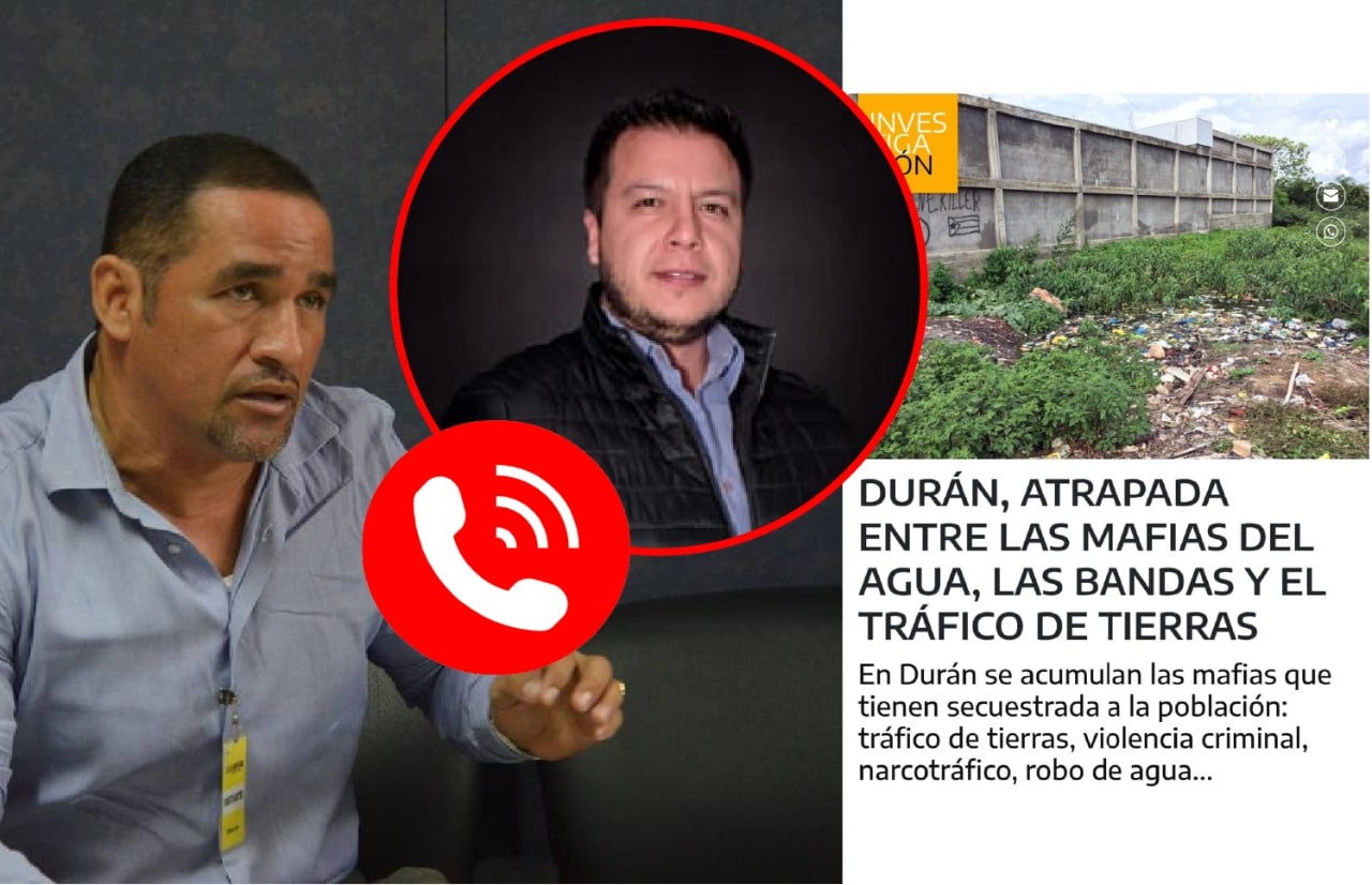 Alcalde de Durán amenazó telefónicamente con un proceso judicial a periodista becario de PlanV