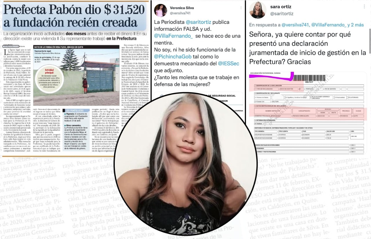 Periodista de Expreso es atacada en redes sociales tras el trino de una contratista de la Prefectura de Pichincha