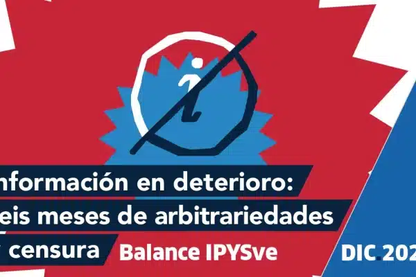 Balance IPYSVe | Información en deterioro: seis meses de arbitrariedades y censura