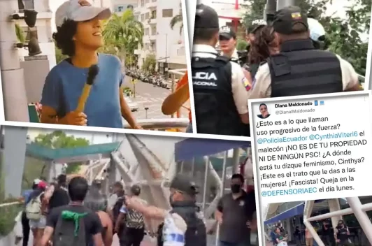 Activistas agredidos por la Policía durante manifestación por los derechos LGBTQI+ en Ecuador