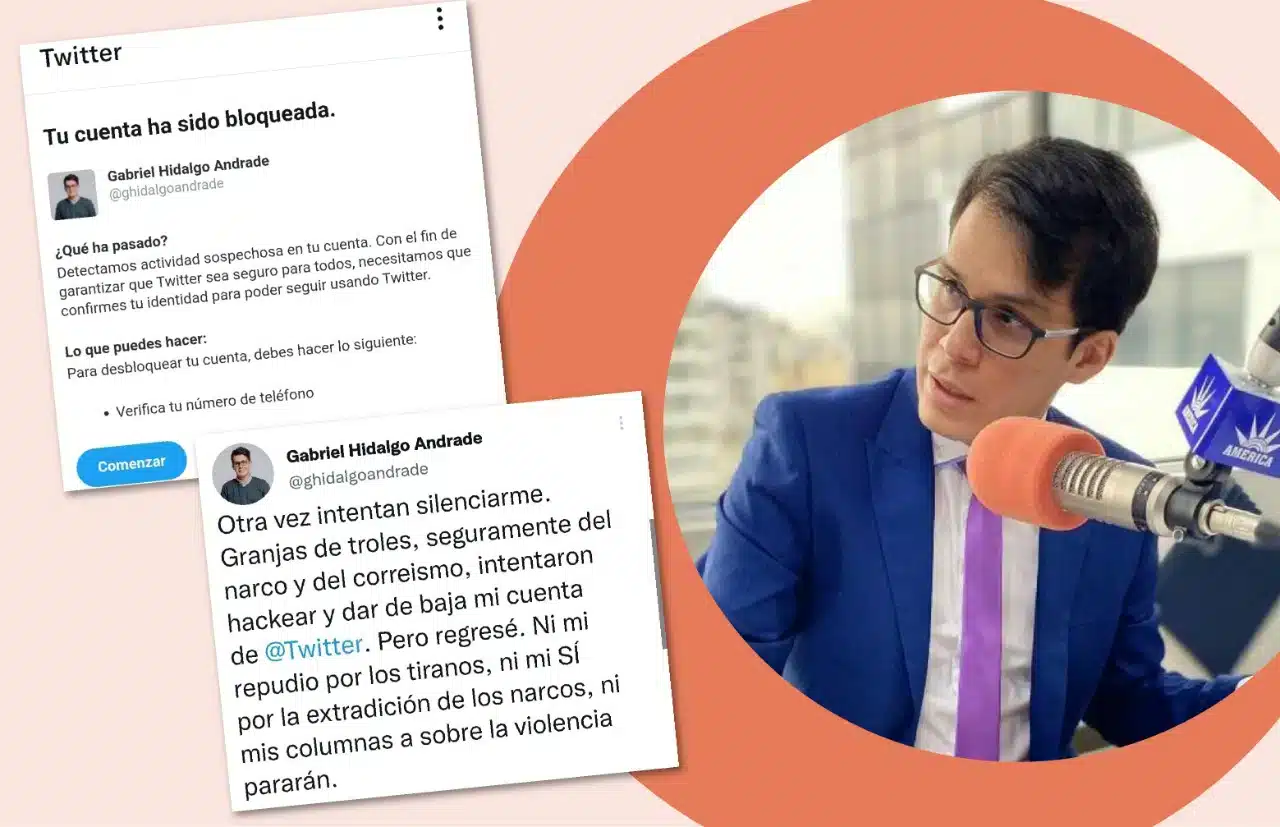 Cuenta de Twitter de articulista ecuatoriano sufre intento de hackeo