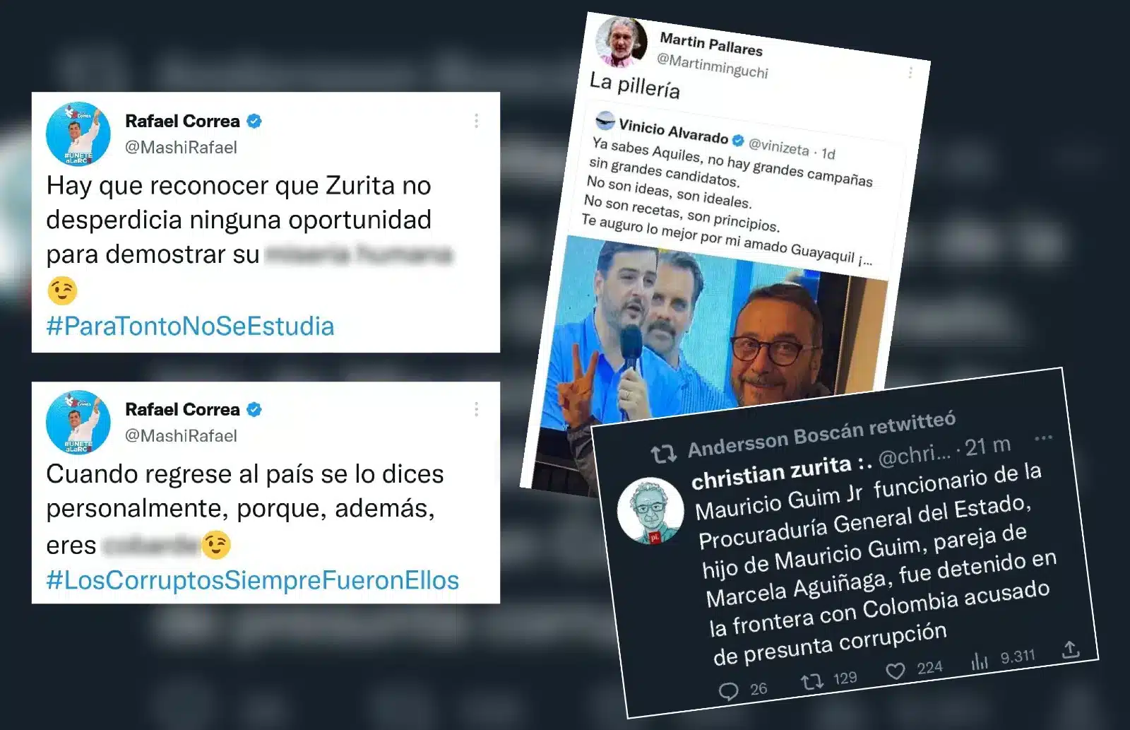 Expresidente ecuatoriano ataca a periodistas tras proceso electoral