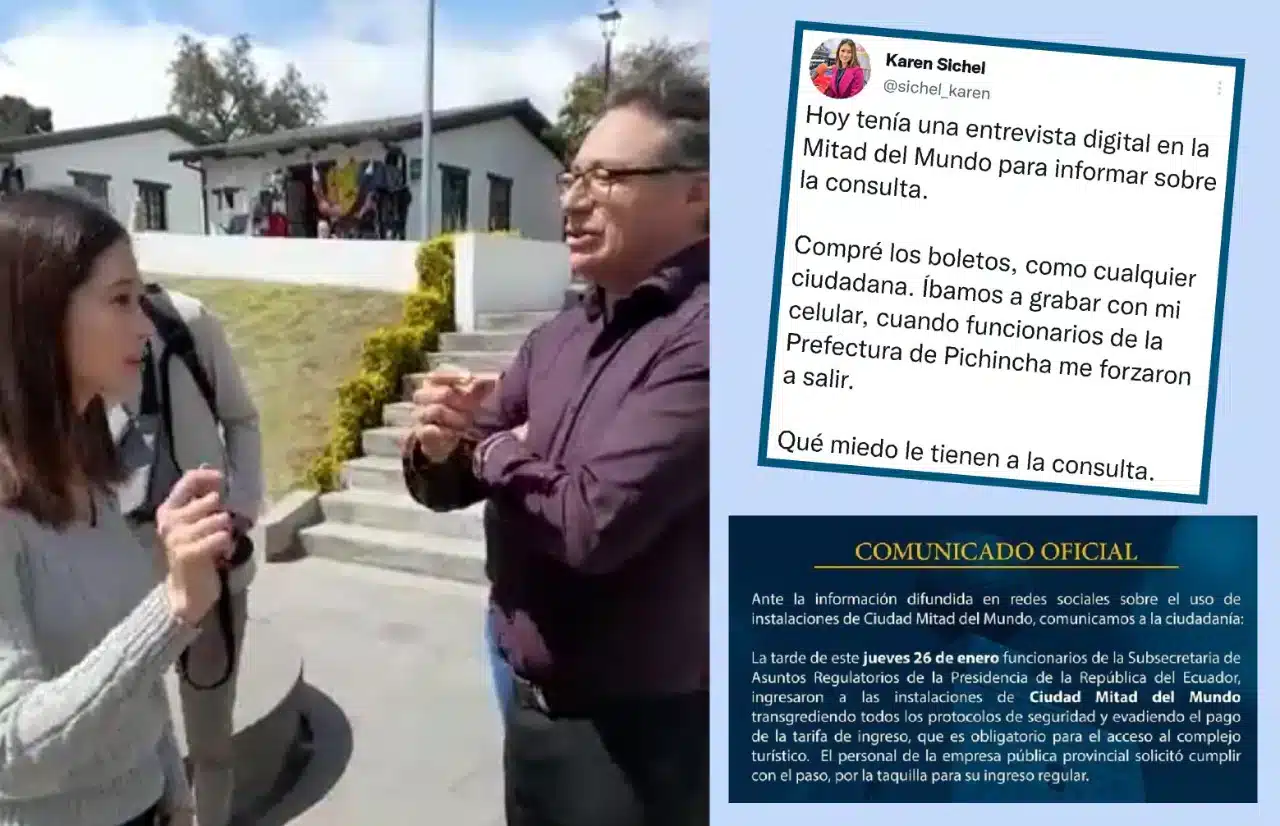 Funcionarios de Prefectura impiden grabación multimedia sobre consulta popular en Ecuador