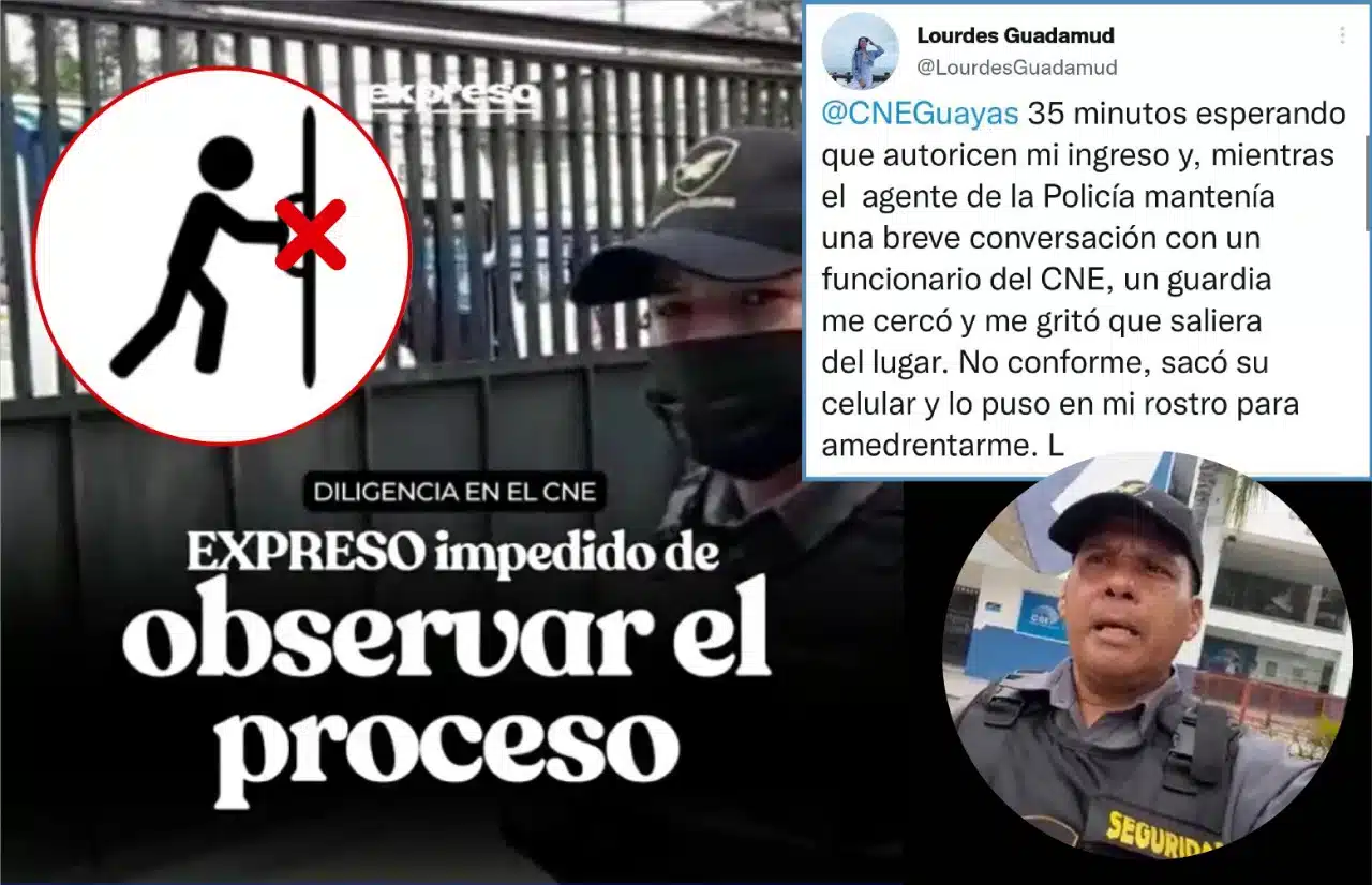Periodista ecuatoriana es impedida de ingresar a instalaciones de delegación electoral