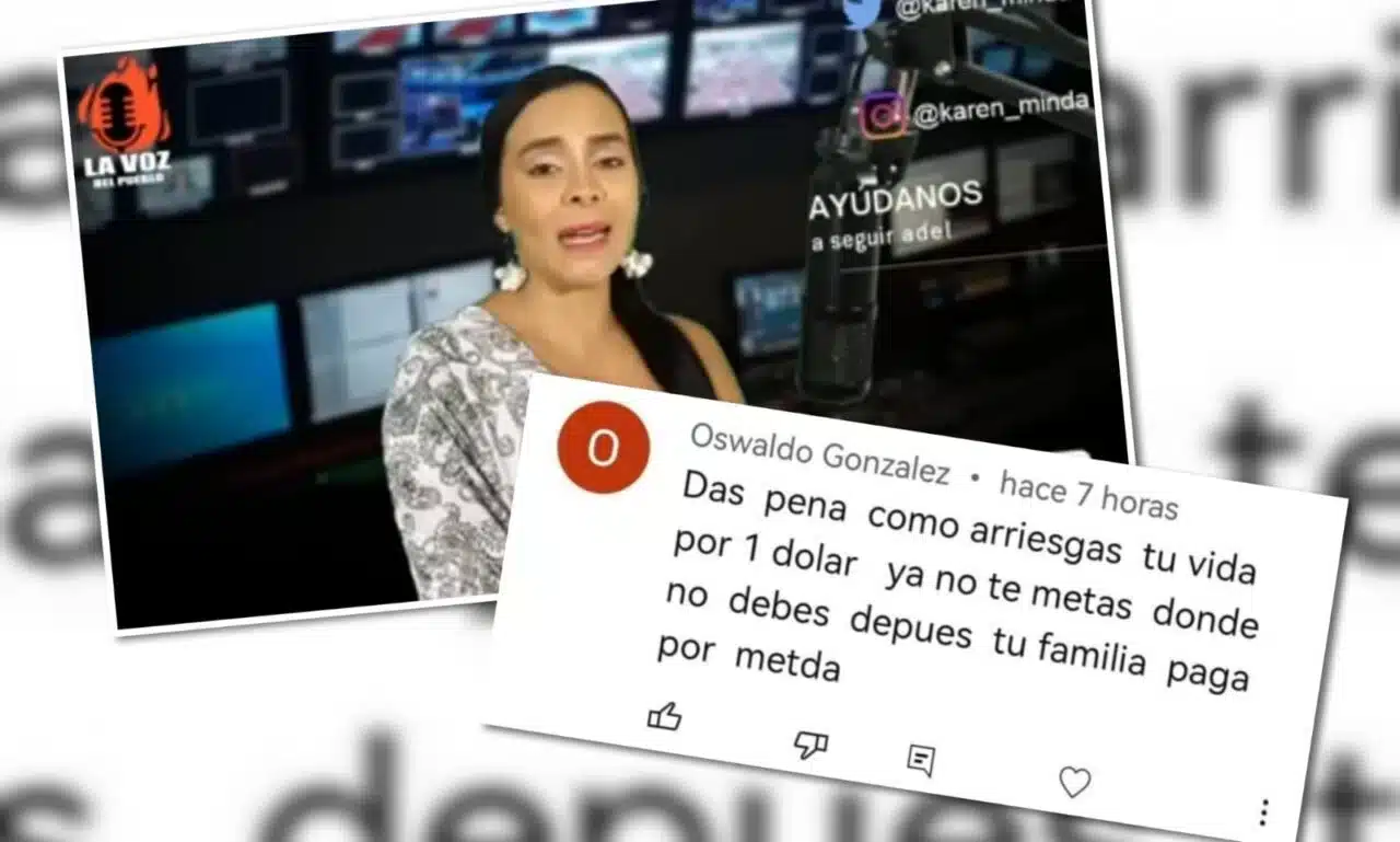 Periodista ecuatoriana recibe amenaza de muerte tras reportajes sobre líder de banda criminal