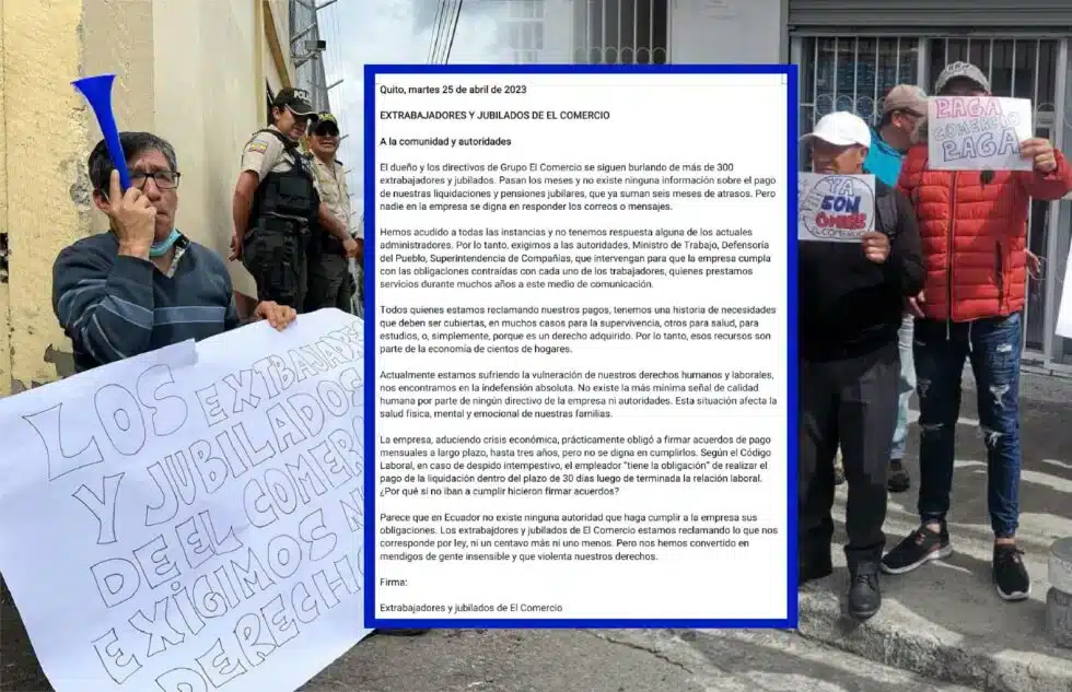 Jubilados y extrabajadores de Diario El Comercio no reciben sus pagos desde hace siete meses