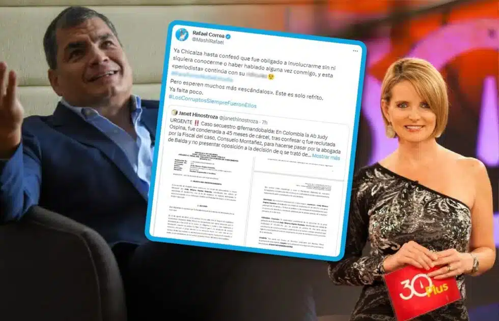 Expresidente de Ecuador utiliza un hashtag para desprestigiar a periodistas