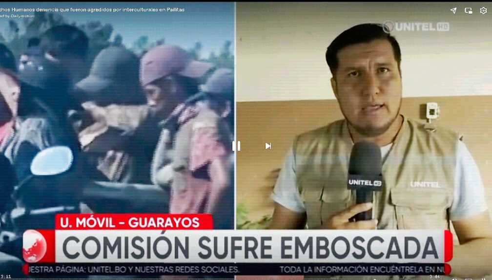 Un equipo de Tv fue emboscado por interculturales en Pailitas