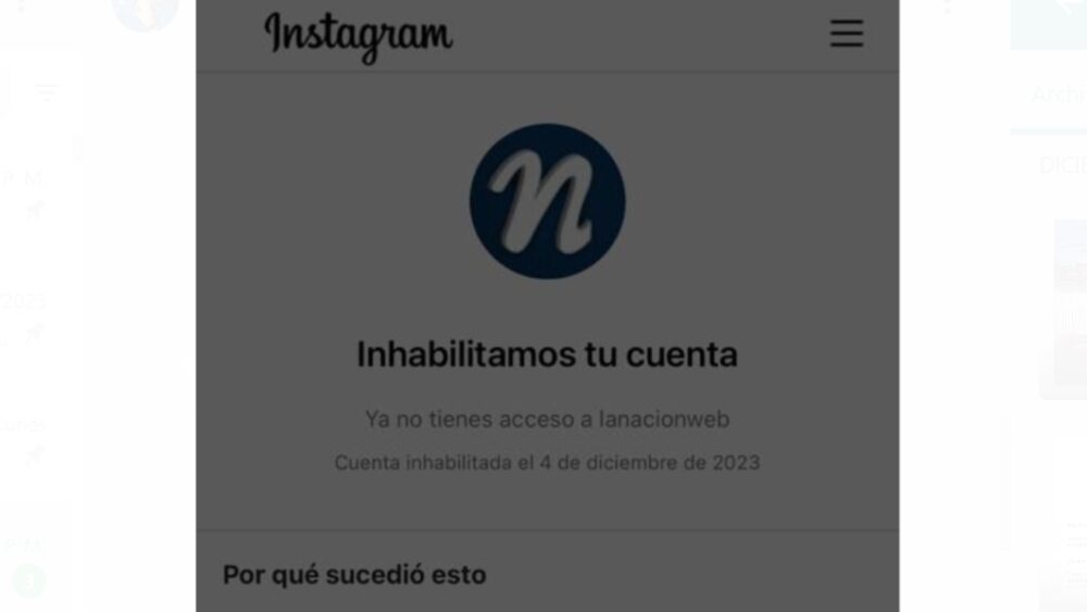 Meta suspendió cuentas en Instagram de medio de comunicación y un periodista