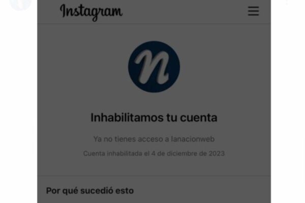 Meta suspendió cuentas en Instagram de medio de comunicación y un periodista