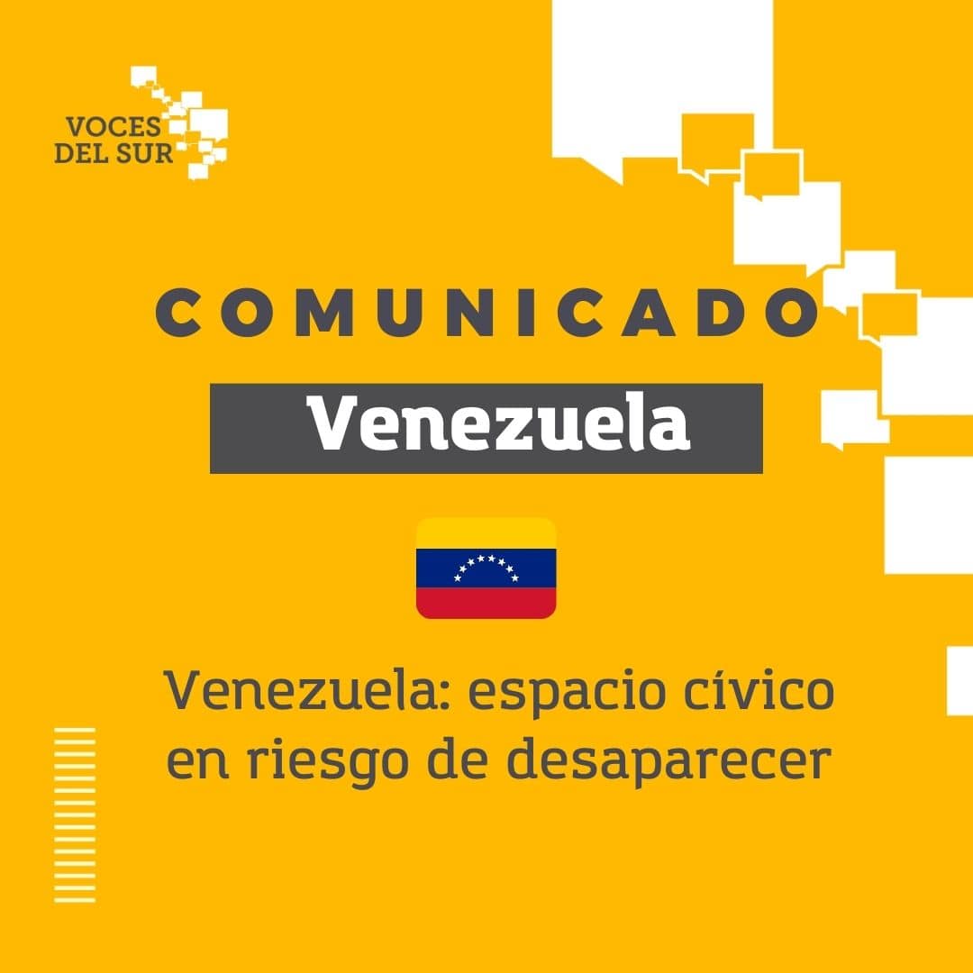 Venezuela: espacio cívico en riesgo de desaparecer