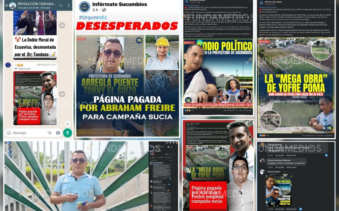 Seguidores del Prefecto de Sucumbíos inician campaña sistemática contra periodista