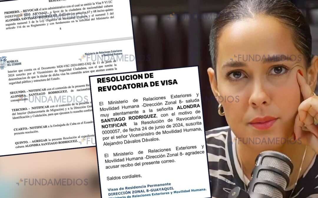 Gobierno revoca la visa de periodista y activista