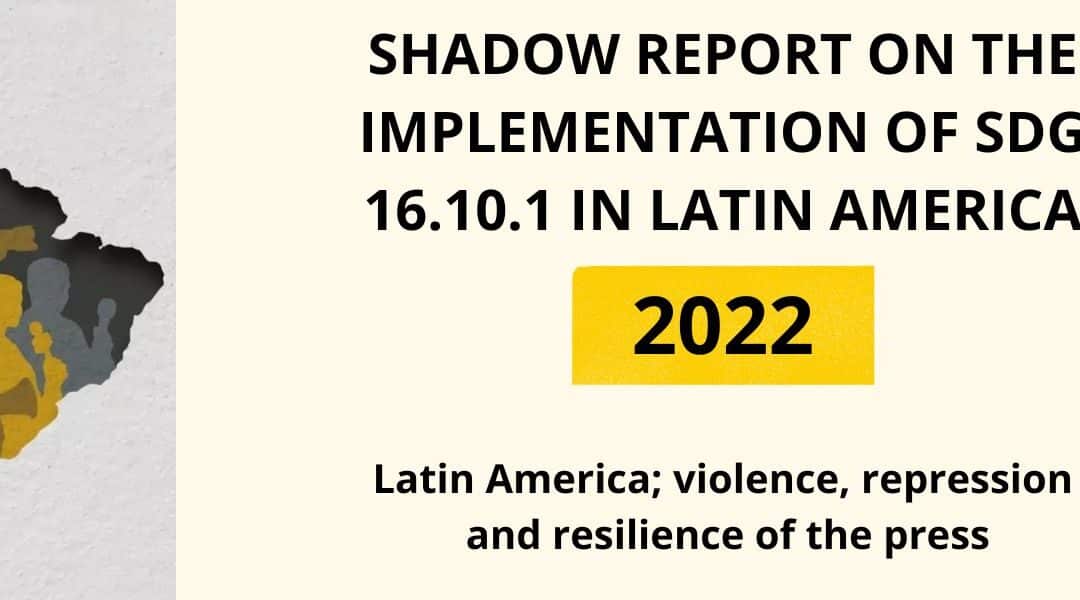 SHADOW REPORT SDG 16.10.01 2022