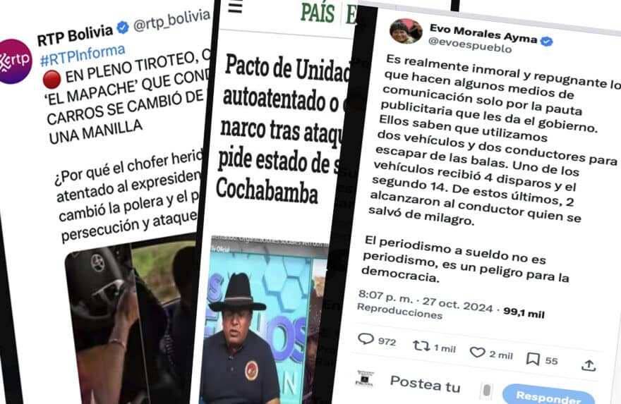 Evo Morales califica al trabajo de medios privados de “inmoral” y “repugnante”