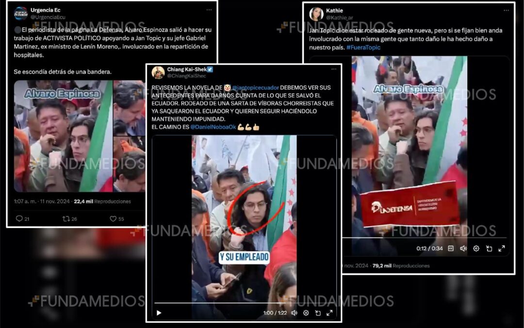 Trolls digitales arremeten en contra de periodista y pretenden vincularlo con Jan Topic