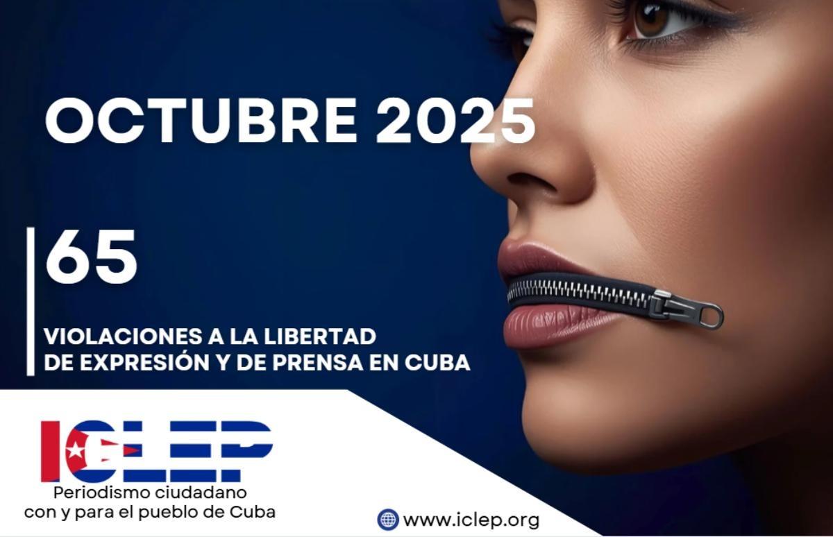 Cuba | 65 violaciones a la libertad de expresión y de prensa en octubre