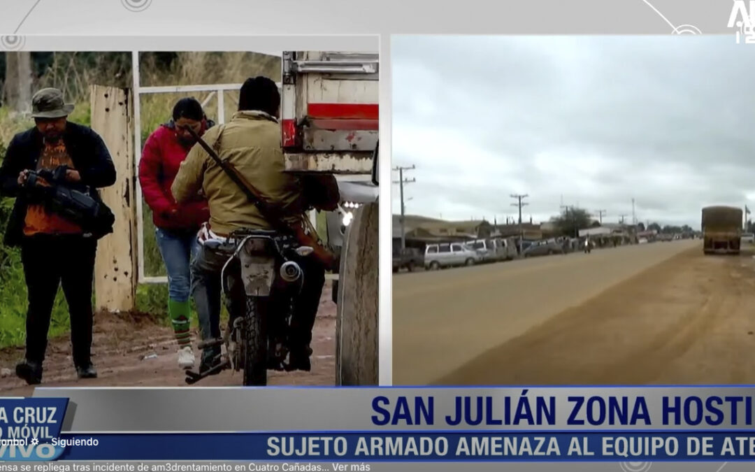 Bolivia | Desconocido armado intimida y obliga al repliegue de periodistas de ATB