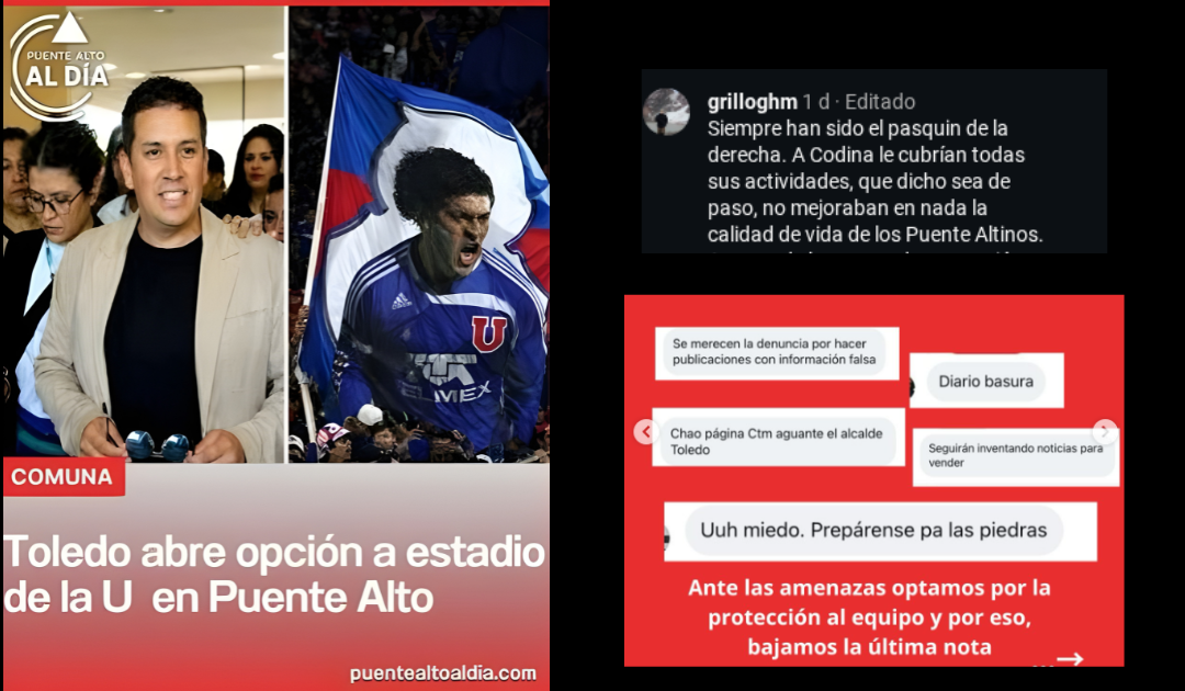 Chile | Medio local Puente Alto Al Día denuncia amenazas tras acusación del alcalde de ensuciar la gestión municipal