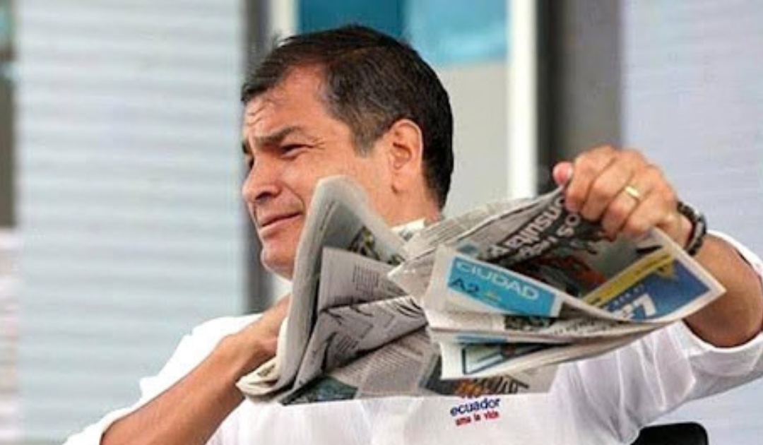 Ecuador | Rafael Correa descalifica a periodista y olvida las restricciones que hubo en su gobierno
